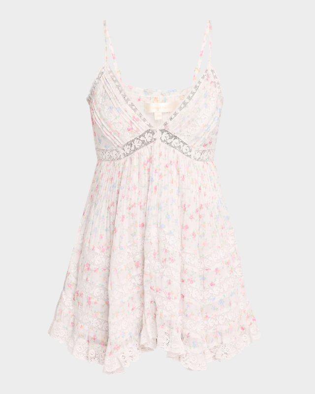 Alonna Cotton Floral Mini Dress